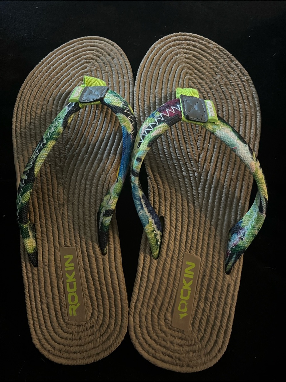 Rockin Flip Flops Women’s Size 7 Comfortable Casual Sandals